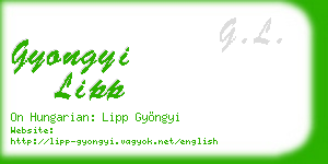 gyongyi lipp business card